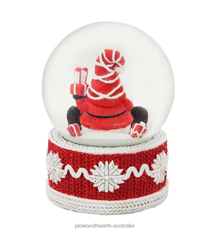 Plow & Hearth Gnome Santa Claus Snow Globe P22BD2300 Seasonal & Gifts