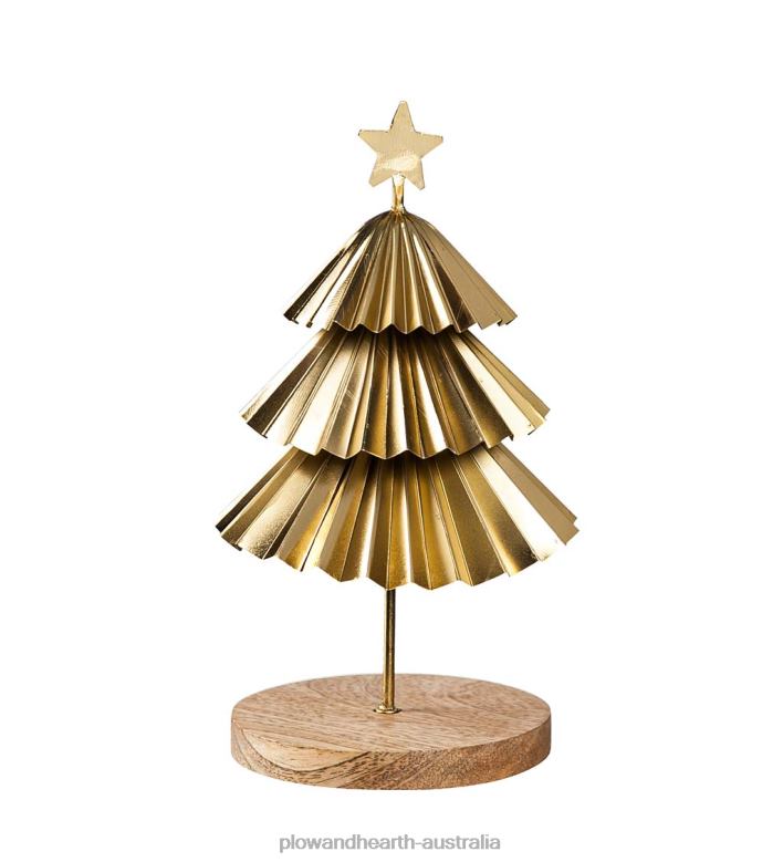 Plow & Hearth Gold Tiered Christmas Trees, Set of 2 P22BD2299 Seasonal & Gifts