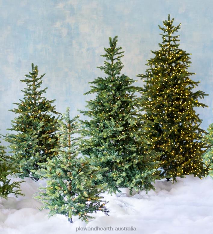 Plow & Hearth Grandis Fir Christmas Trees with 8-Function Warm White LEDs P22BD2240 Seasonal & Gifts
