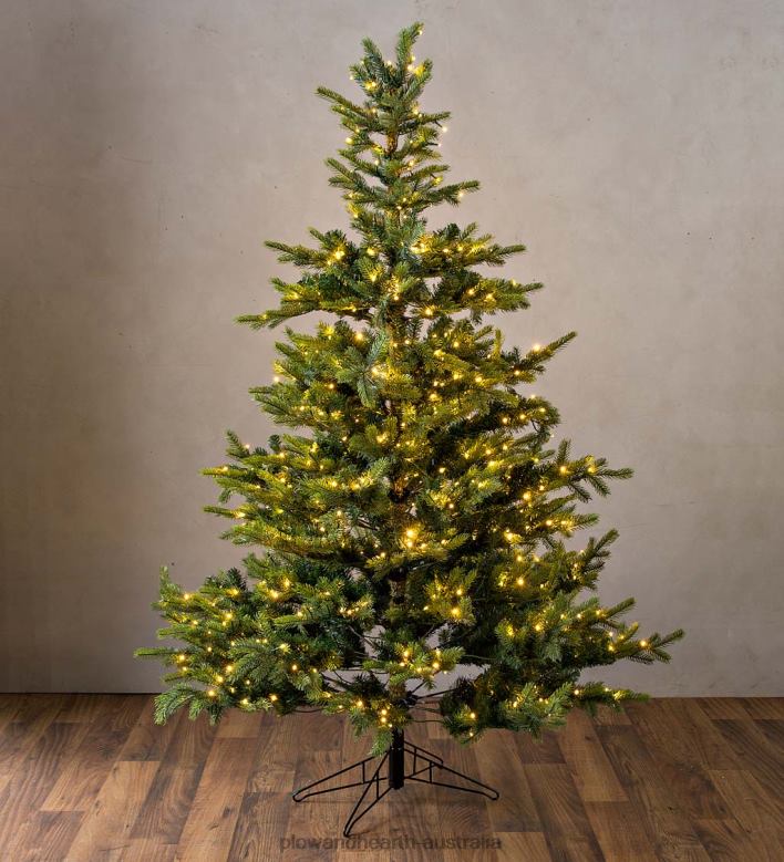 Plow & Hearth Grandis Fir Christmas Trees with 8-Function Warm White LEDs P22BD2240 Seasonal & Gifts