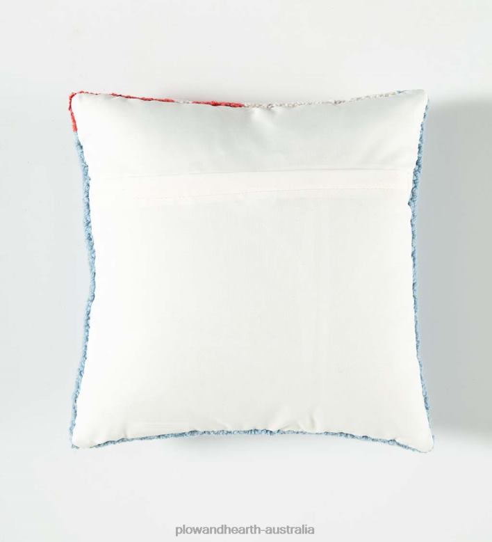 Plow & Hearth Holiday Poodle with Knit Scarf Hand-Hooked Wool Throw Pillow P22BD2228 Seasonal & Gifts