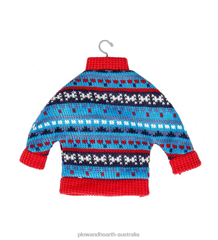 Plow & Hearth Holiday Sweater Ornaments, Set of 3 P22BD2238 Seasonal & Gifts