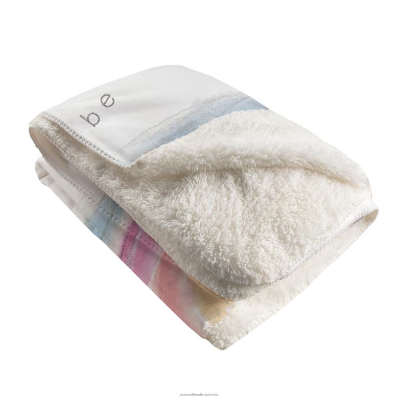 Plow & Hearth Let Hope Be Your Rainbow Fleece Throw P22BD2307 Seasonal & Gifts