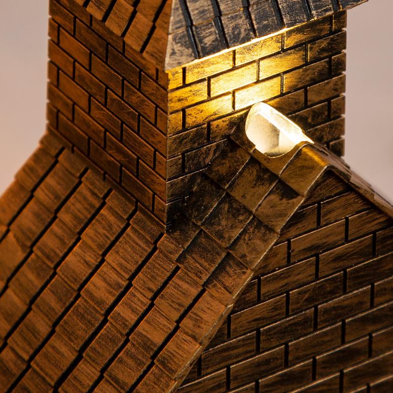 Plow & Hearth Lighted Church Water Globe Lantern with Projector P22BD2178 Seasonal & Gifts