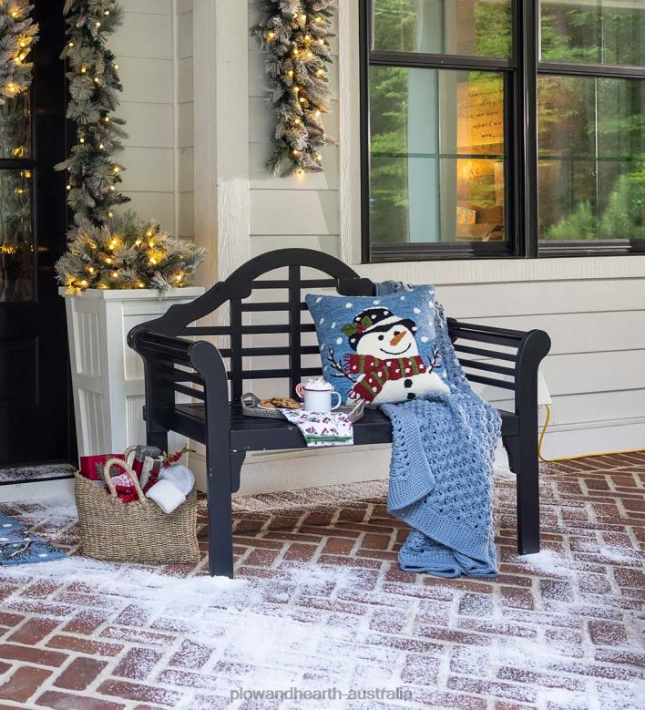 Plow & Hearth Lightweight Knitted Cozy Acrylic Throw - Blue P22BD2169 Seasonal & Gifts