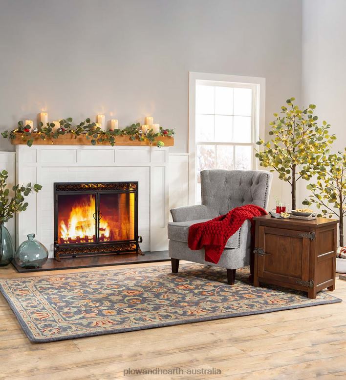 Plow & Hearth Lightweight Knitted Cozy Acrylic Throw - Blue P22BD2169 Seasonal & Gifts