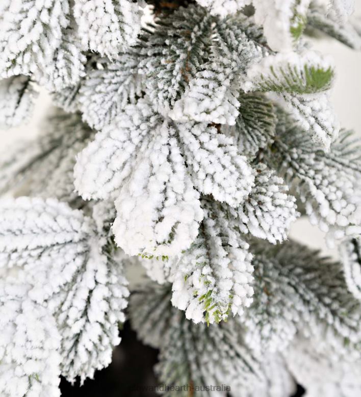 Plow & Hearth Monte Rosa Flocked Alpine Fir Tabletop Tree P22BD2260 Seasonal & Gifts