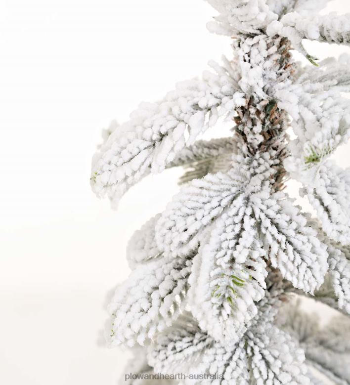 Plow & Hearth Monte Rosa Flocked Alpine Fir Tabletop Tree P22BD2260 Seasonal & Gifts