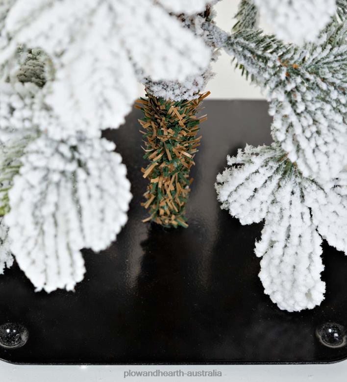 Plow & Hearth Monte Rosa Flocked Alpine Fir Tabletop Tree P22BD2260 Seasonal & Gifts