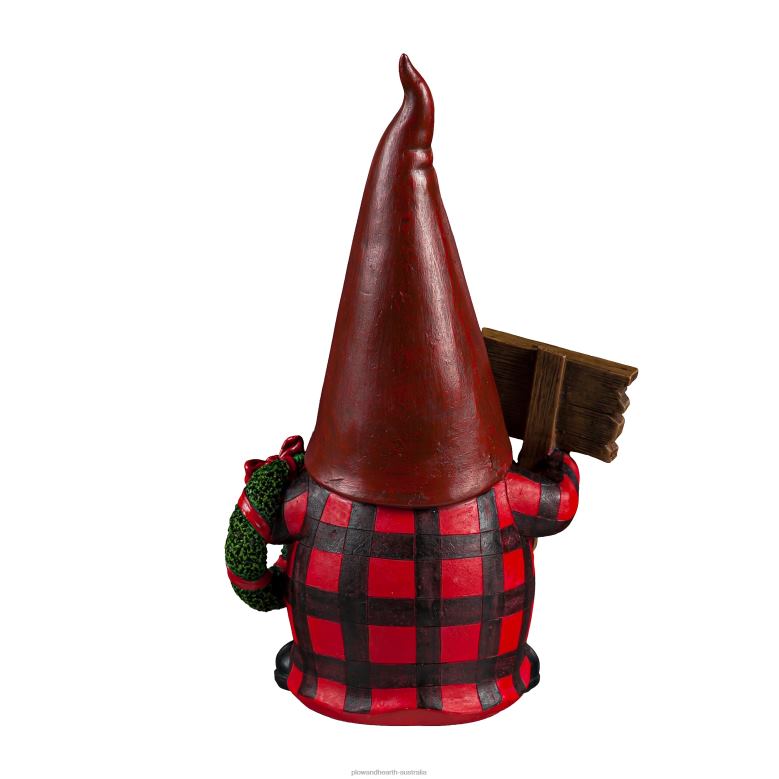 Plow & Hearth Plaid Winter Gnome Statues, Set of 2 P22BD2253 Seasonal & Gifts