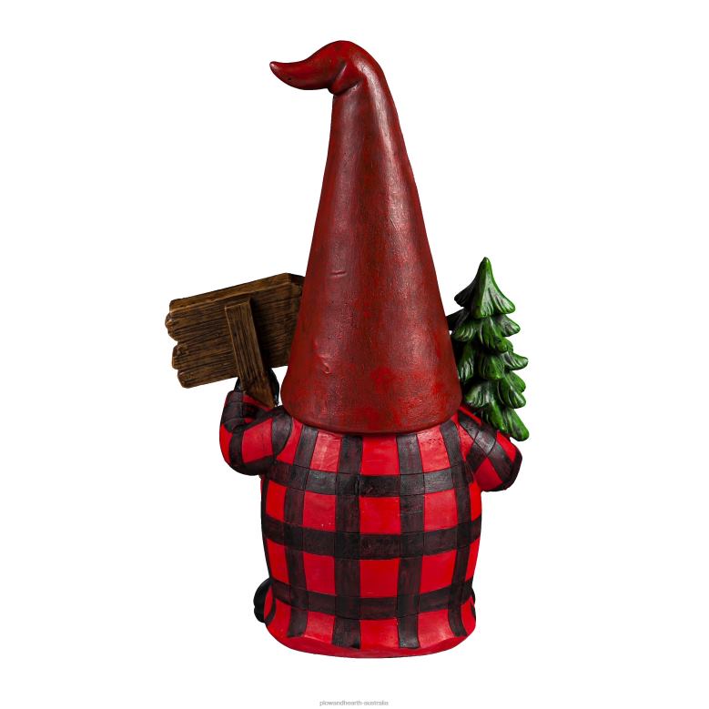 Plow & Hearth Plaid Winter Gnome Statues, Set of 2 P22BD2253 Seasonal & Gifts