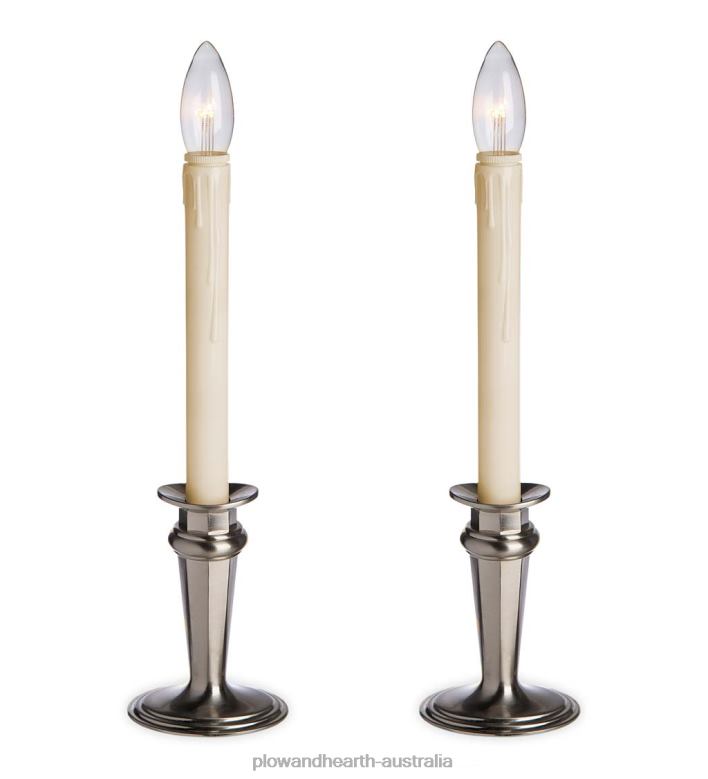 Plow & Hearth Traditional Adjustable Window Candles with Timer and Remote P22BD2172 Seasonal & Gifts