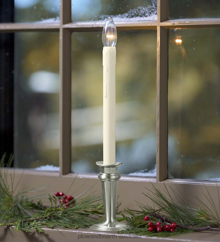 Plow & Hearth Traditional Adjustable Window Candles with Timer and Remote P22BD2172 Seasonal & Gifts