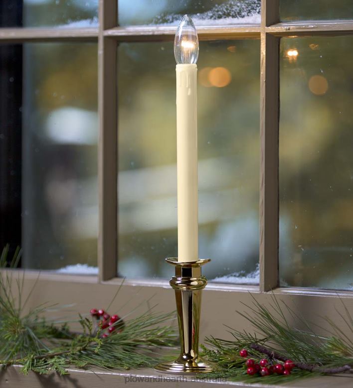 Plow & Hearth Traditional Adjustable Window Candles with Timer and Remote P22BD2172 Seasonal & Gifts