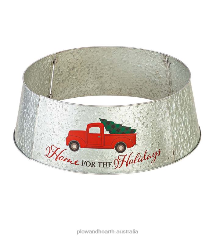 Plow & Hearth Vintage Truck Metal Christmas Tree Collar P22BD2290 Seasonal & Gifts