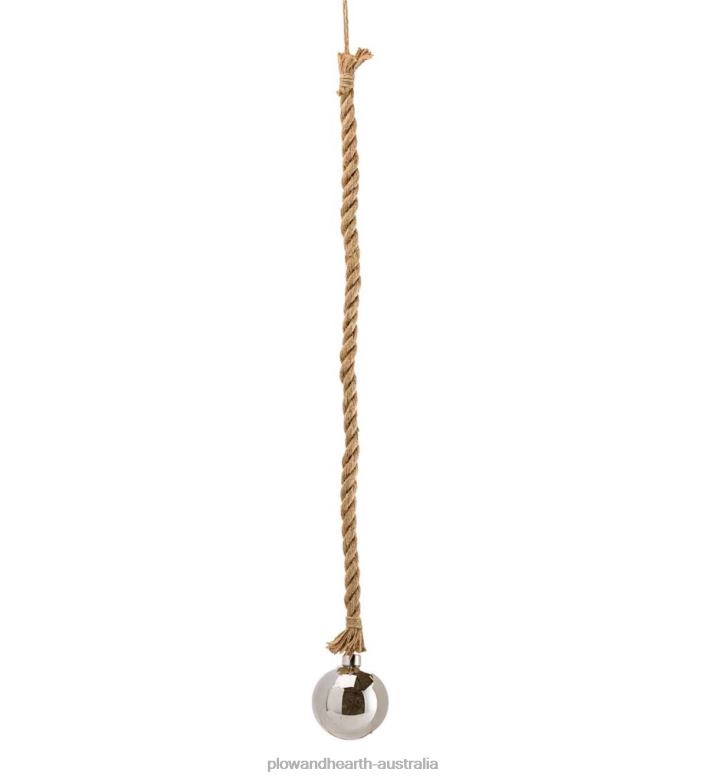 Plow & Hearth Indoor Lighted Ornaments With Hanging Rope and Integrated Timer P22BD2146 Seasonal & Gifts