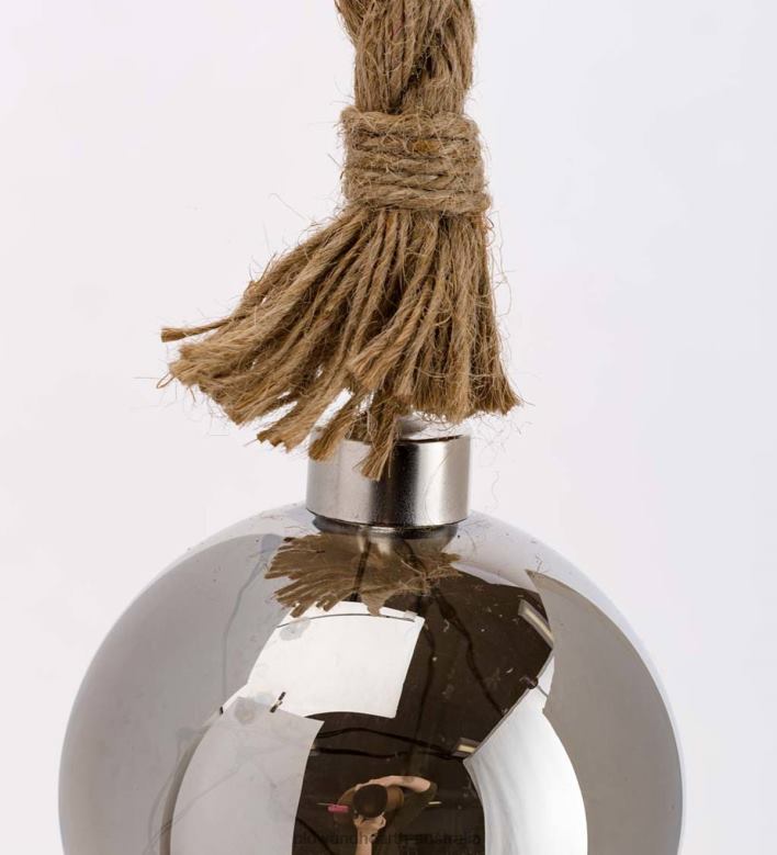 Plow & Hearth Indoor Lighted Ornaments With Hanging Rope and Integrated Timer P22BD2146 Seasonal & Gifts