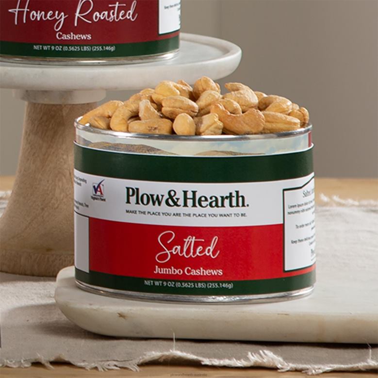 Plow & Hearth Jumbo Cashews - Salted, Honey Toasted Or Chocolate Covered - Salted P22BD2983 Seasonal & Gifts