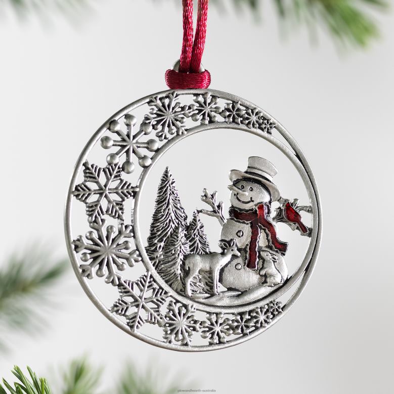 Plow & Hearth Solid Pewter Christmas Tree Ornament - Tree of Life P22BD2977 Seasonal & Gifts