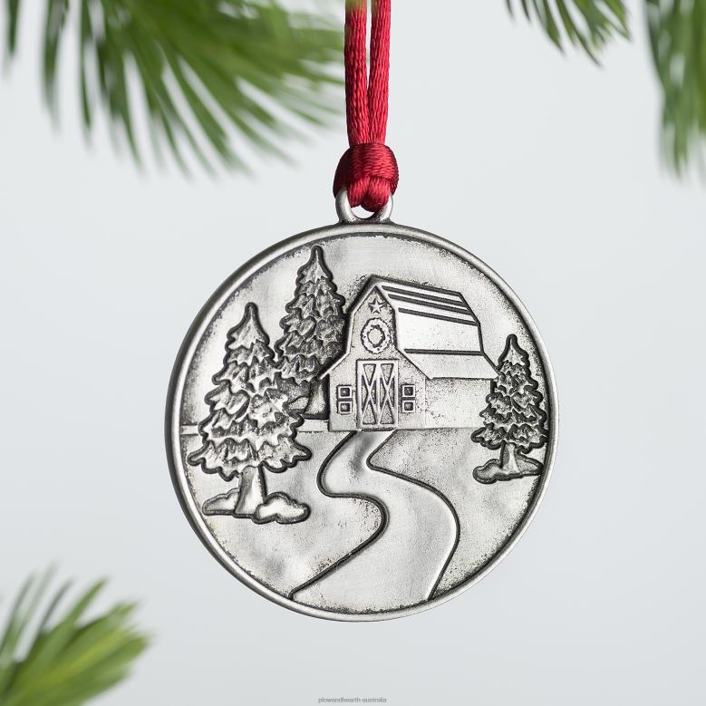 Plow & Hearth Solid Pewter Christmas Tree Ornament - Tree of Life P22BD2977 Seasonal & Gifts