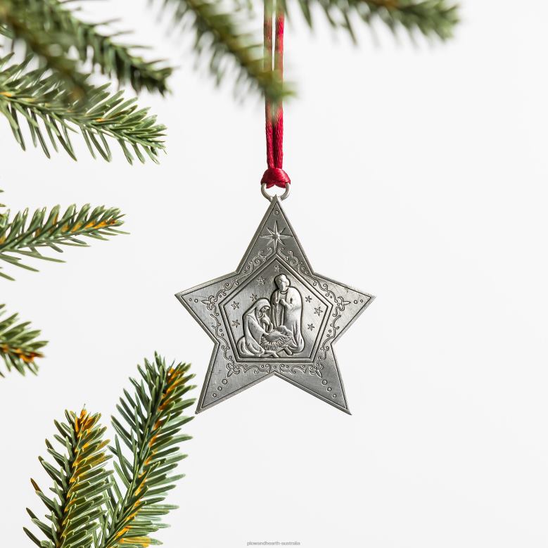 Plow & Hearth Solid Pewter Christmas Tree Ornament - Tree of Life P22BD2977 Seasonal & Gifts