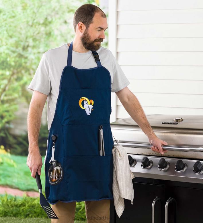 Plow & Hearth Deluxe Cotton Canvas NFL Team Pride Grilling/Cooking Apron - Chicago Bears P22BD2988 Seasonal & Gifts