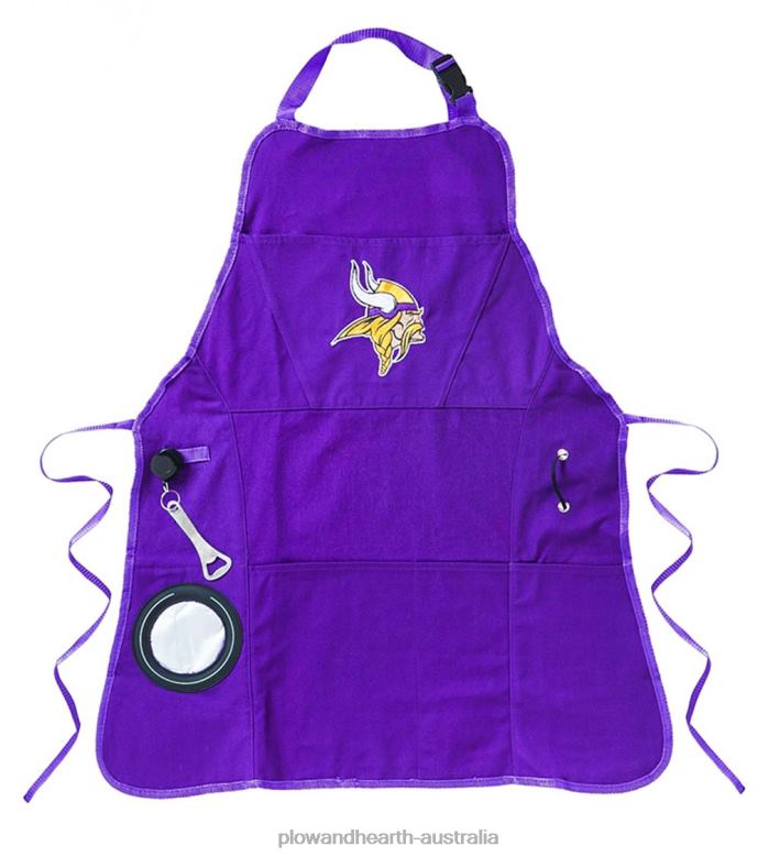 Plow & Hearth Deluxe Cotton Canvas NFL Team Pride Grilling/Cooking Apron - Chicago Bears P22BD2988 Seasonal & Gifts