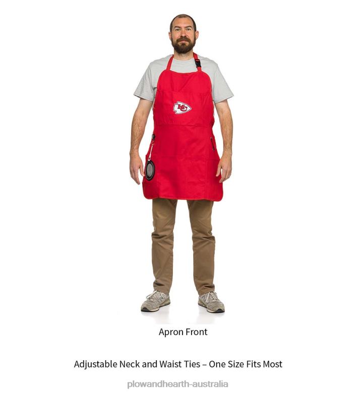 Plow & Hearth Deluxe Cotton Canvas NFL Team Pride Grilling/Cooking Apron - Chicago Bears P22BD2988 Seasonal & Gifts