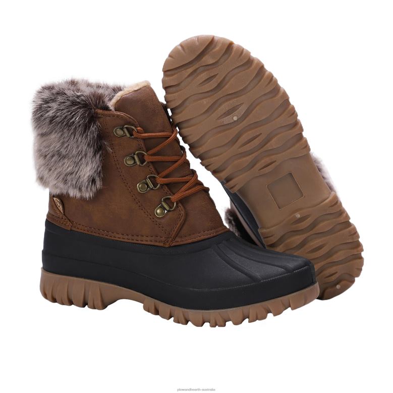 Plow & Hearth LaMO Women's Brielle Boots - Waxed Chestnut - Size 5 P22BD3040 Seasonal & Gifts