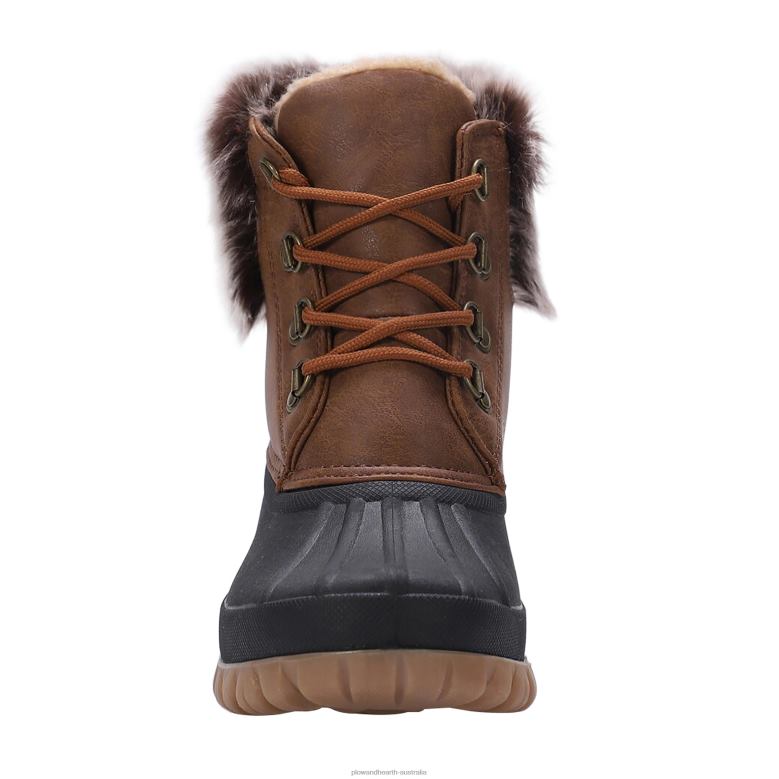Plow & Hearth LaMO Women's Brielle Boots - Waxed Chestnut - Size 5 P22BD3040 Seasonal & Gifts