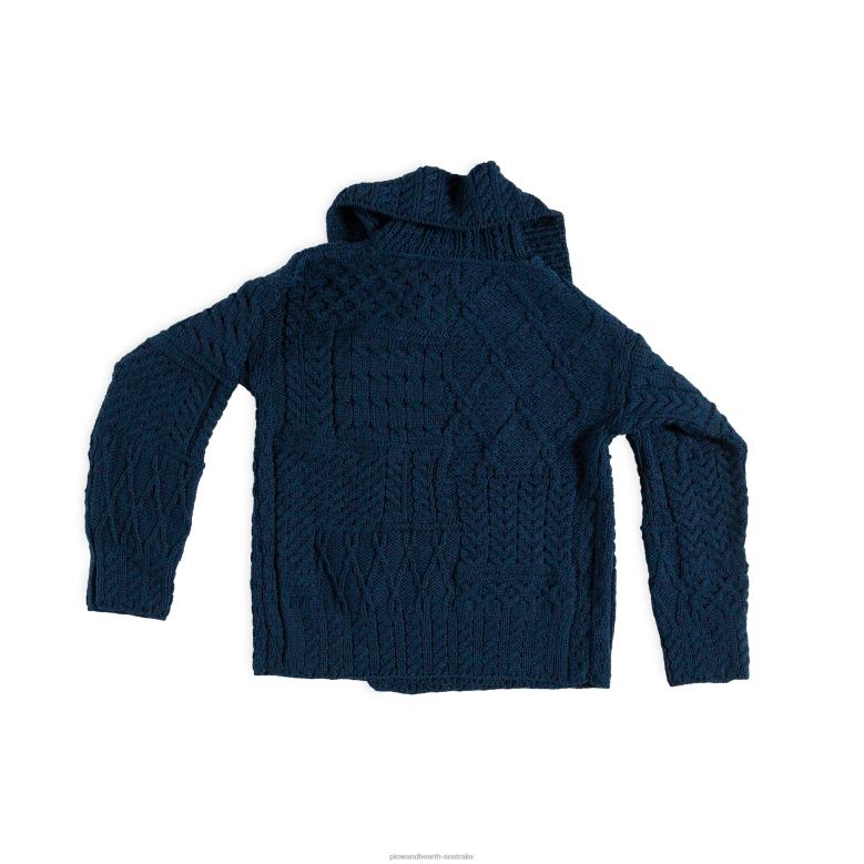 Plow & Hearth Merino Wool Corina Cardigan Sweater with Single-Button Front - Mustard - L (12-14) P22BD2981 Seasonal & Gifts