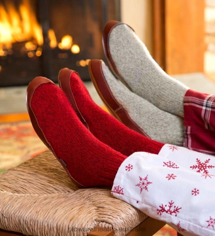 Plow & Hearth The Original Acorn Slipper Sock - Charcoal - XX-Small P22BD3066 Seasonal & Gifts