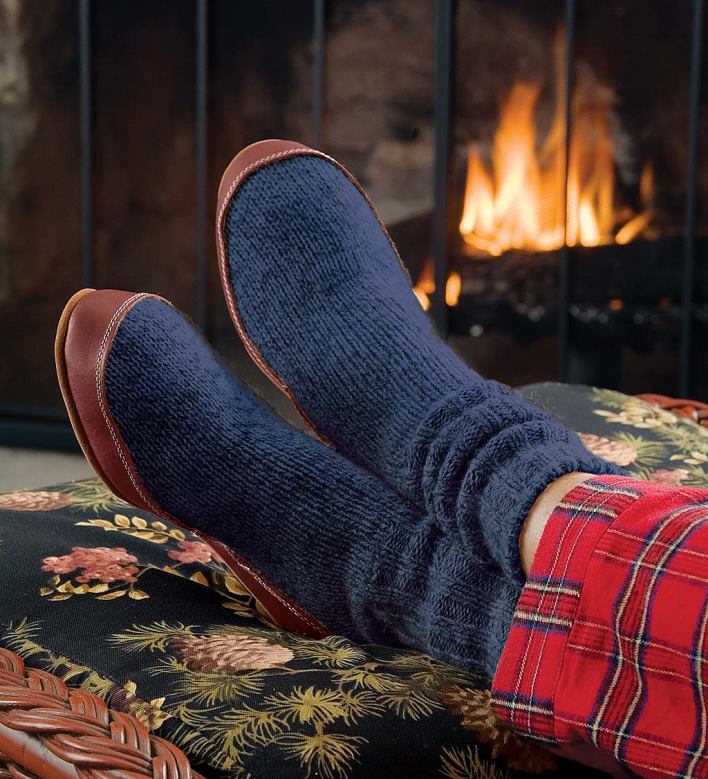 Plow & Hearth The Original Acorn Slipper Sock - Charcoal - XX-Small P22BD3066 Seasonal & Gifts