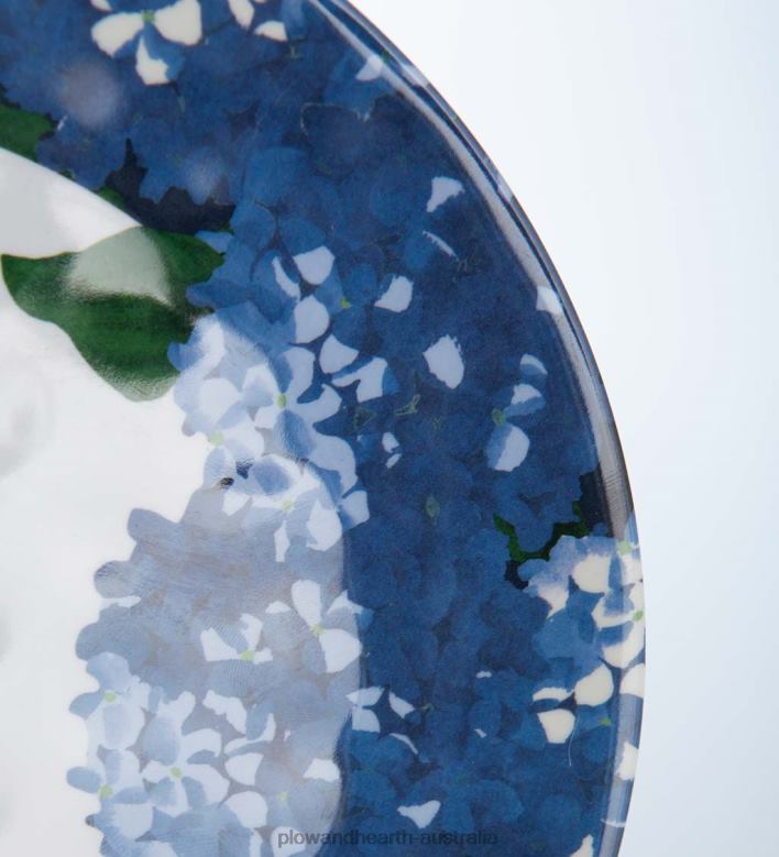 Plow & Hearth Blue Gingham Melamine Dinner Plates, Set of 6 - Lake P22BD3199 Seasonal & Gifts