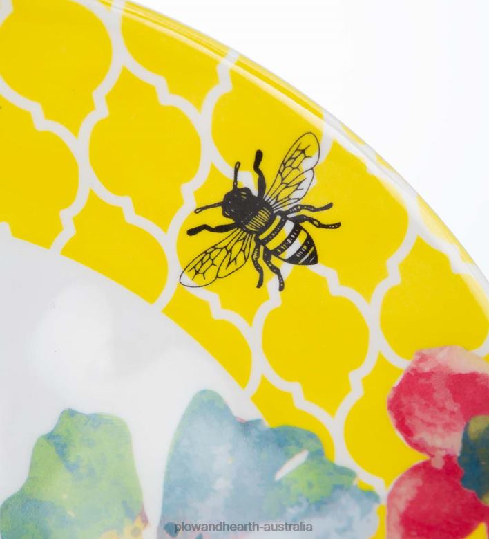 Plow & Hearth Blue Gingham Melamine Dinner Plates, Set of 6 - Lake P22BD3199 Seasonal & Gifts