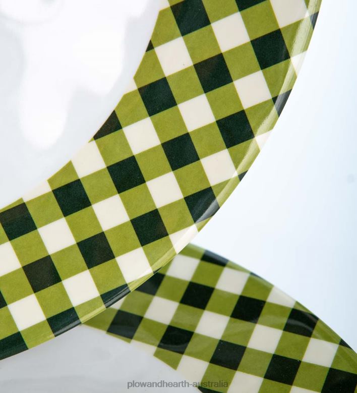 Plow & Hearth Colorful Melamine Outdoor Safe Plates, Set of 6 P22BD3081 Seasonal & Gifts