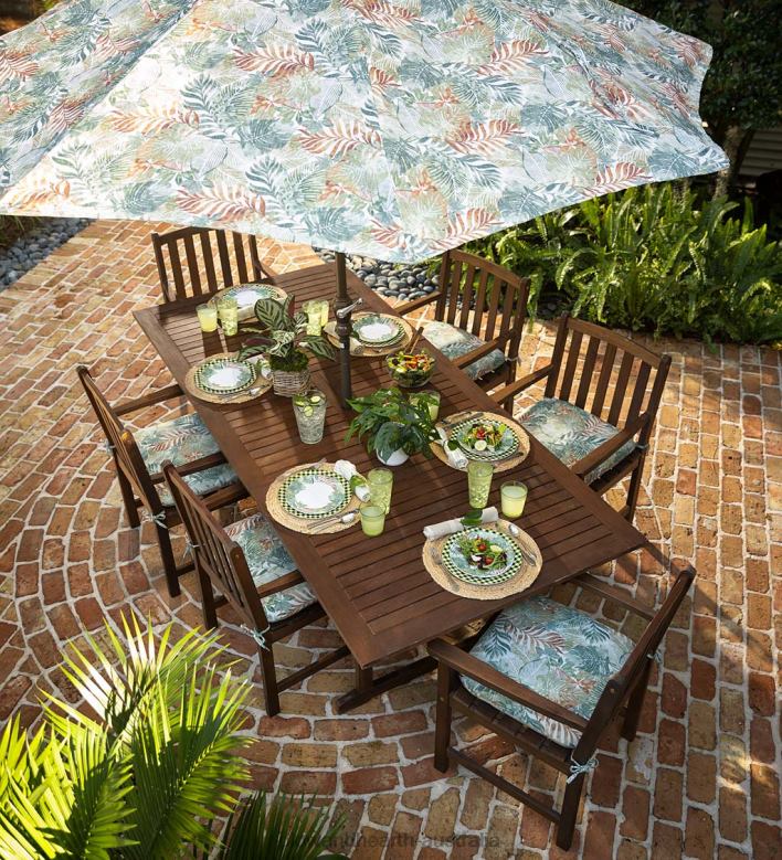 Plow & Hearth Colorful Melamine Outdoor Safe Plates, Set of 6 P22BD3081 Seasonal & Gifts