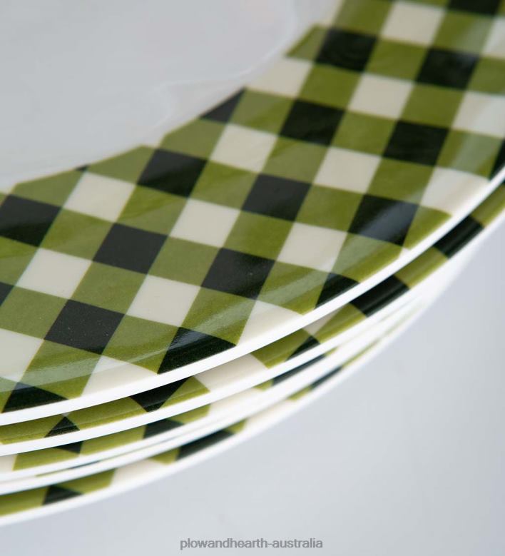 Plow & Hearth Colorful Melamine Outdoor Safe Plates, Set of 6 P22BD3081 Seasonal & Gifts