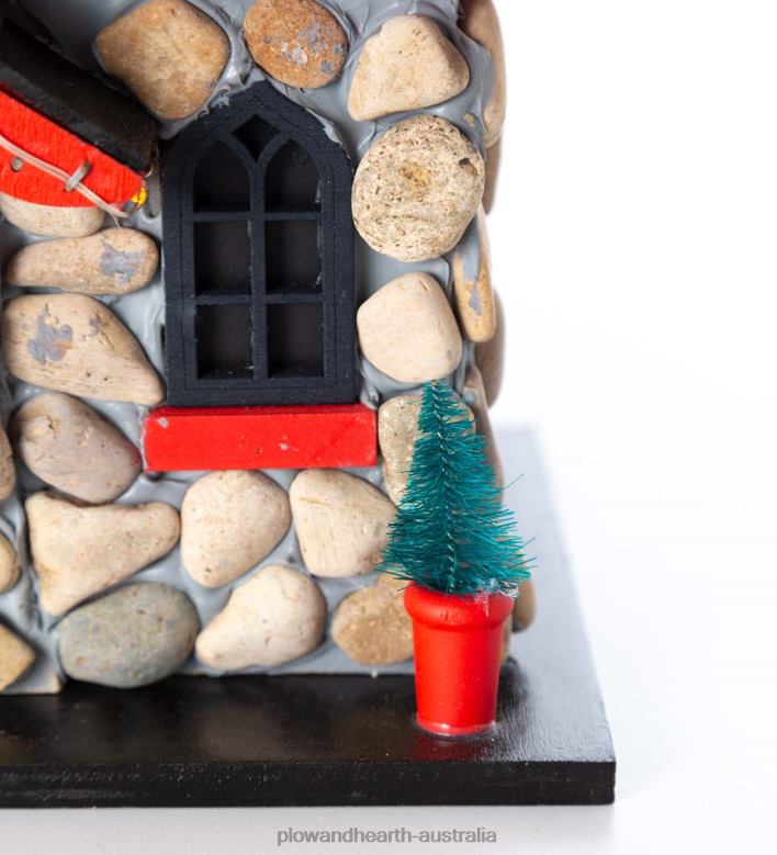 Plow & Hearth Lighted Christmas Cottage Birdhouse P22BD3086 Seasonal & Gifts