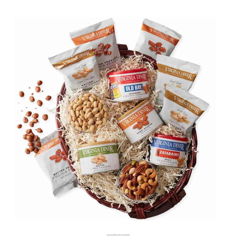 Plow & Hearth Extra Large Peanuts and Cashews Gift Basket Sampler P22BD3033 Seasonal & Gifts