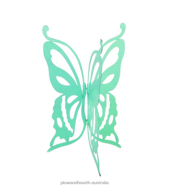 Plow & Hearth Glass Birdbath with Laser Cut Butterfly Stand P22BD854 Yard & Garden