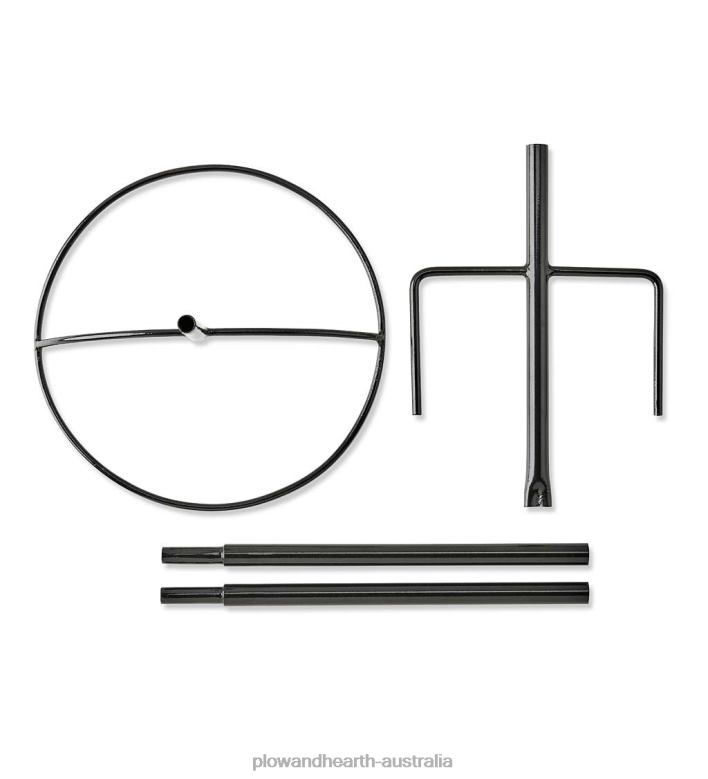 Plow & Hearth Pure Copper Birdbath on Powder-Coated Steel Pole With Sturdy Three-Prong Stake P22BD830 Yard & Garden