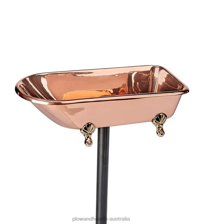 Plow & Hearth Splish Splash Birdbath, Polished Copper - Copper P22BD844 Yard & Garden