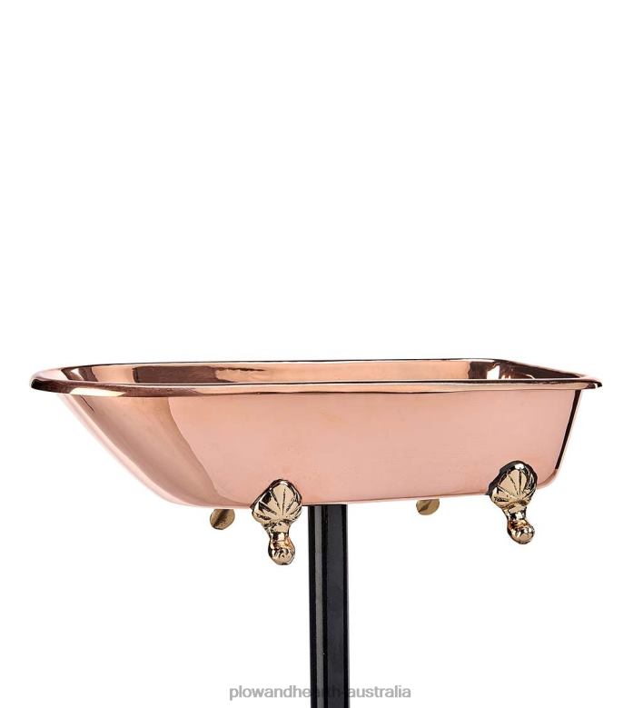 Plow & Hearth Splish Splash Birdbath, Polished Copper - Copper P22BD844 Yard & Garden