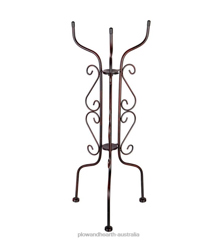 Plow & Hearth Tripod Scroll Birdbath Stand P22BD839 Yard & Garden