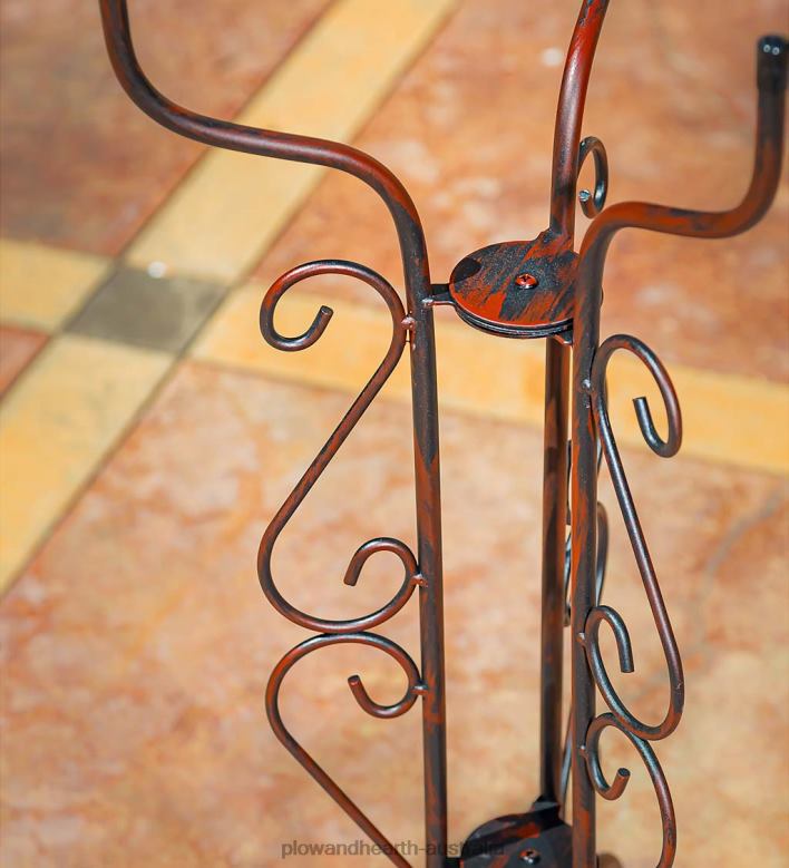 Plow & Hearth Tripod Scroll Birdbath Stand P22BD839 Yard & Garden