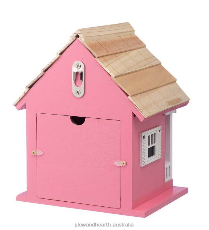 Plow & Hearth Butterfly Wooden Cottage Birdhouse P22BD878 Yard & Garden