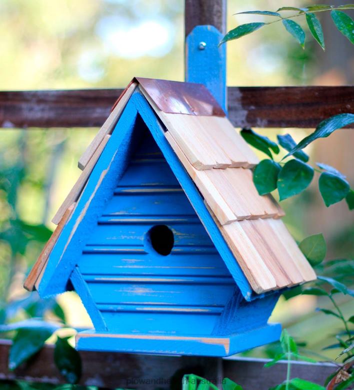 Plow & Hearth Chic Chick Birdhouse - Blueberry P22BD866 Yard & Garden