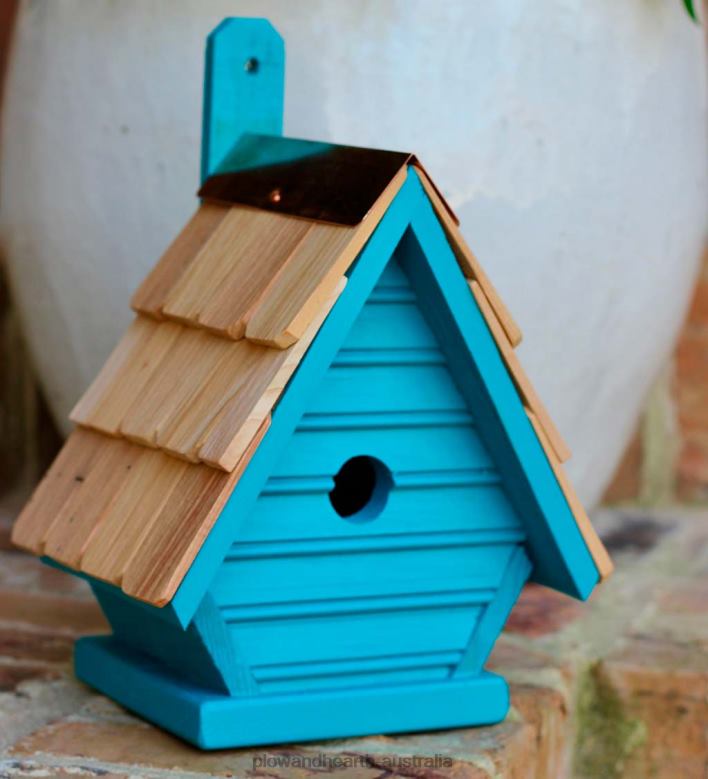 Plow & Hearth Chic Chick Birdhouse - Blueberry P22BD866 Yard & Garden