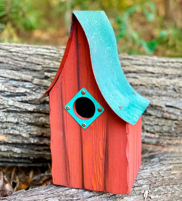 Plow & Hearth Shady Shed Cypress Birdhouse - Green P22BD865 Yard & Garden